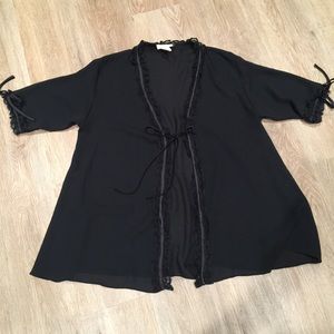 VS vintage sheer robe coverup